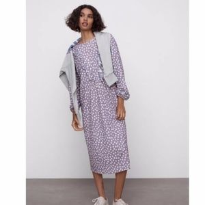 Zara Midi Dress with Ruffles